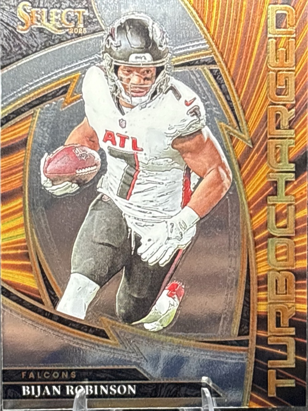 Panini Select Bijan Robinson Football Trading Card - Turbocharged
